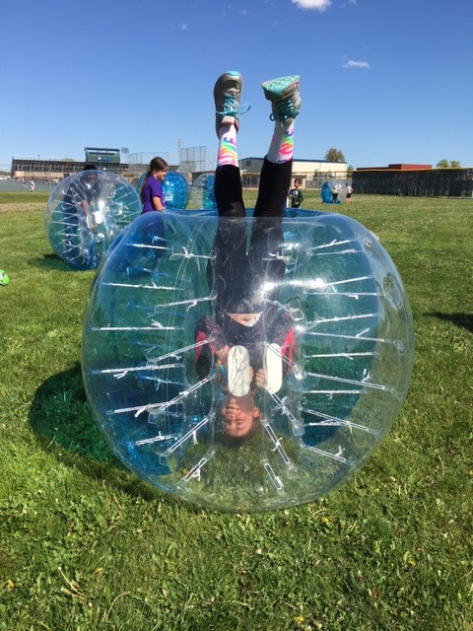 Bubble Football in the City